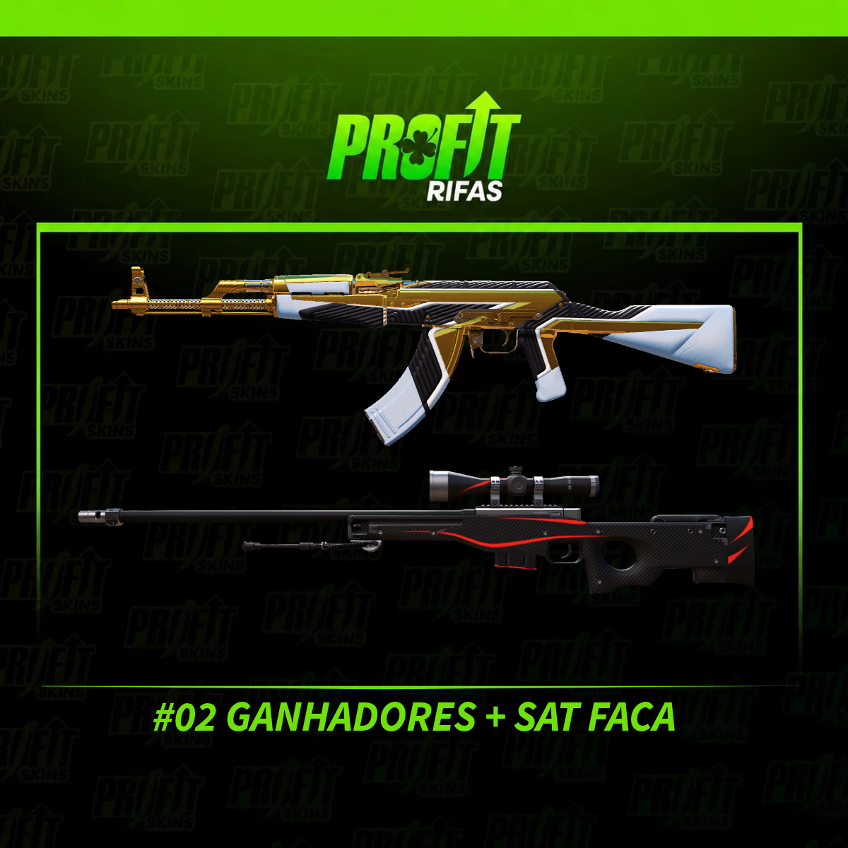 AK-47 OLIGARCH / AWP REDLINE + SAT FACA